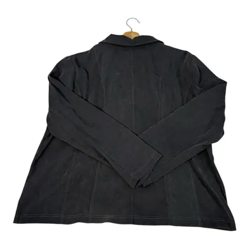 Southern Lady Faux Suede Studded Jacket Women’s Size 18 Gray Studded Zip Front