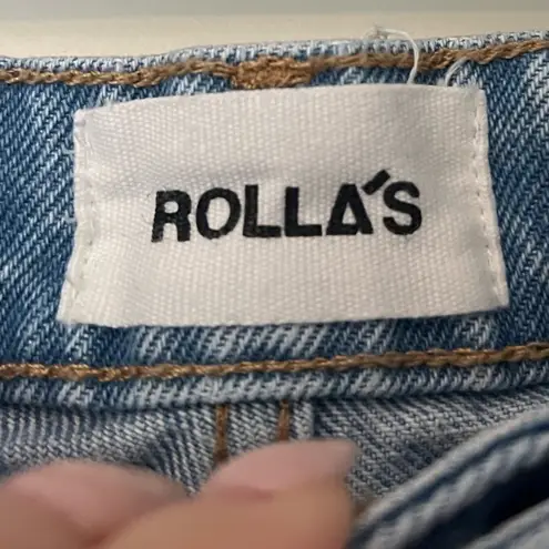 Rolla's Rolla’s Original Straight Light Wash High Rise Distressed Denim Jeans