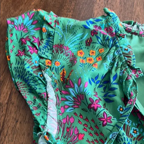 Sugar Lips  XS Green Ruffled Dress thumbnail 3