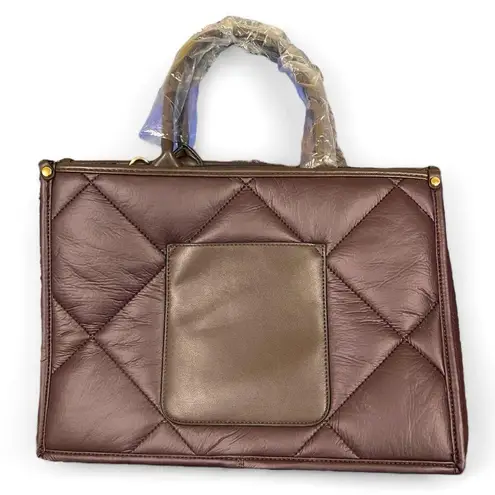 Montana West NWT Quilted Tote/Cross Body with many pockets, laptop size