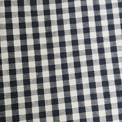 INC International Concepts Gingham Check Capri Cotton Pants Black Size 12P