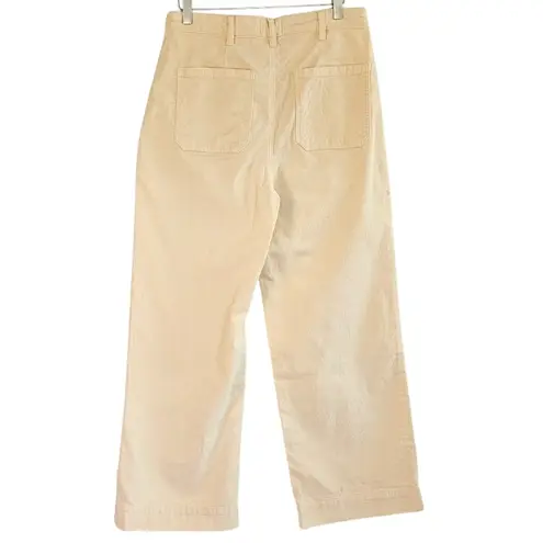 Marine layer Bridget Exposed Button Crop Wide Leg Corduroy Pants US 14