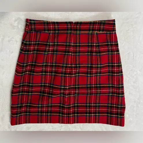 J.Crew Factory Red Plaid Wool Blend A