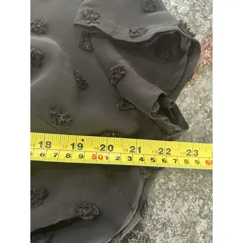 Women’s Black Dotted Swiss lined Size XL Romper Shortall Casual City Modern