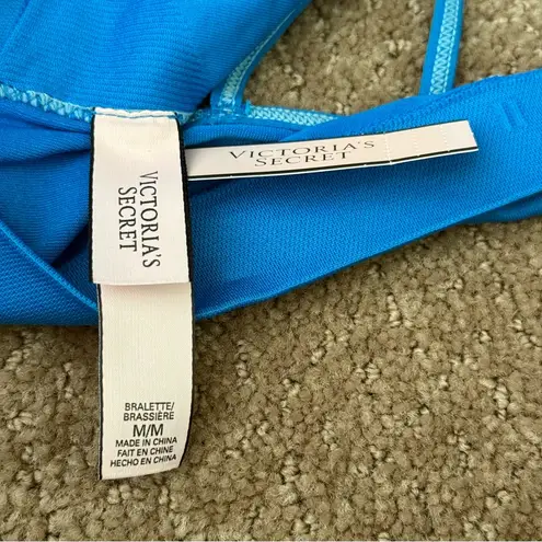 Victoria's Secret NWT Victoria’s Secret Strappy High Neck Seamless Cutout Sport Bra Bralette M