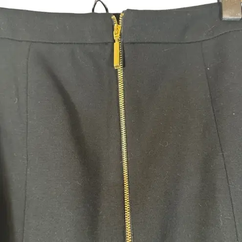 Carmen Marc Valvo Double Faux Button Detail Straight Pencil Skirt Women Sz 2