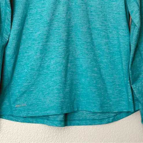 Nike  Running Quarter Zip Long Sleeve Teal Top Size Large