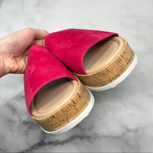 via spiga NEW Garcella Suede Platform Slip On Slide Mule Sandals Summer 70s 8.5