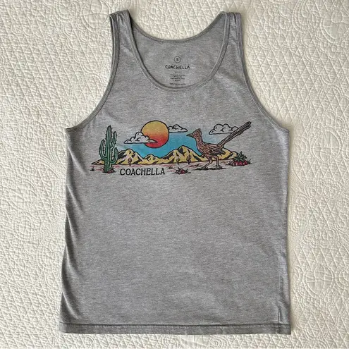 Coachella 2018 Gray Graphic Tank Top Artist Lineup Size Small