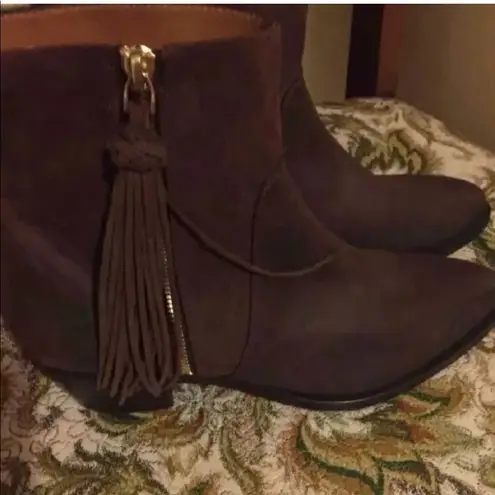 Ralph Lauren  Collection Brown Ninette Ankle Boots