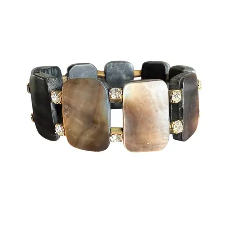 Metro 7 rhinestone stretchy fashion jewelry bracelet imitation diamonds Black