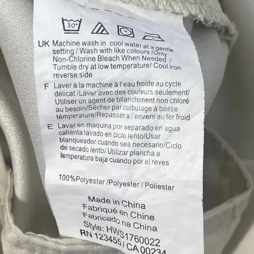 H by Halston white Polyester Dress Pants women sz 10