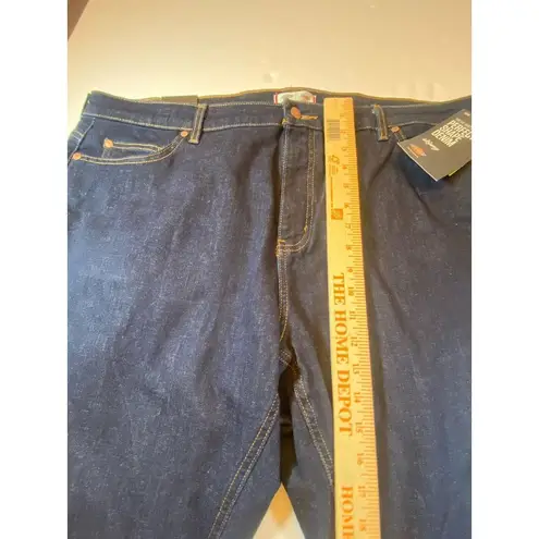 Dickies Woman's Skinny Stretch Blue Jeans Regular Fit Size 20 NWT Dark Wash NEW