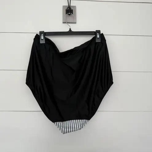 Cacique Swim by Women’s 24 Navy Striped High Waisted Swim Bottoms