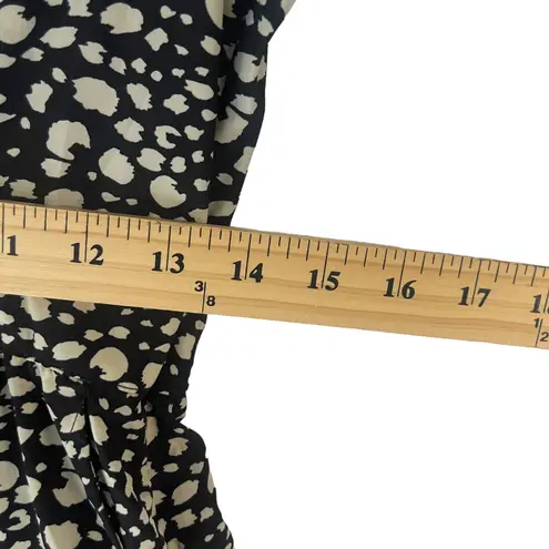 Nine Bird Y2k Women's Size Small Spot Key Hole Open Back Mini Dress Black