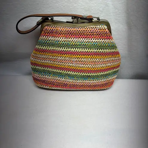 Patricia Nash Larueana Frame Spanish Woven Stripe Purse