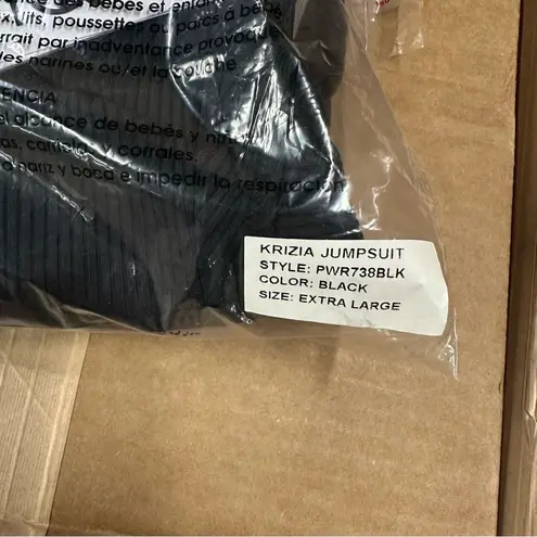 New Gigi C Krizia Black Micro Rib Cutout Tied Jumpsuit Catsuit XL