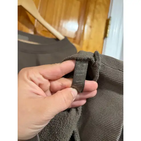 Nuuds Real Bodies Brown Oversized Crewneck Sweatshirt Size 3XL Cozy Minimalist