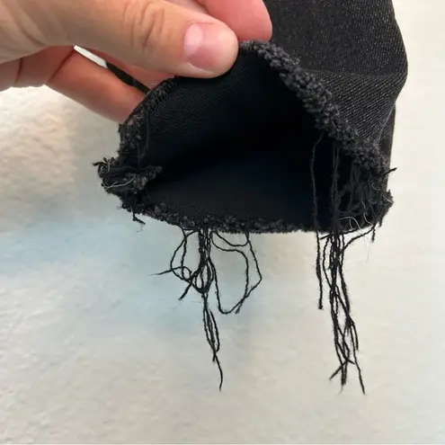 Mother Looker Ankle Fray jeans Night Hawk 27 Black