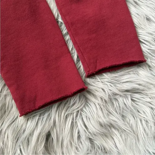 Frank & Eileen NWT Willa Triple Fleece Wrap Dress Cranberry Size Small