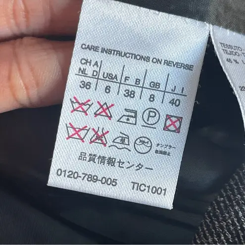 Max Mara | Gray Wool Silk Blend Blazer Jacket Sz 6