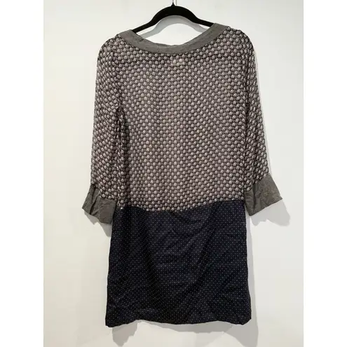 Rozae Nichols Dress Womens XS Sheer Dainty 100% Silk Quiet Luxury Retro Mod