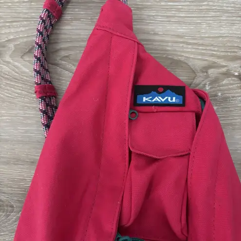 KAVU Sling Bag Rope Hot Pink Outdoors Travel Backpack Small