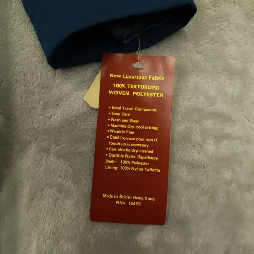 Forecaster of Boston Vintage Teal Blue Lined Over Coat size 9/10 NWT Deadstock