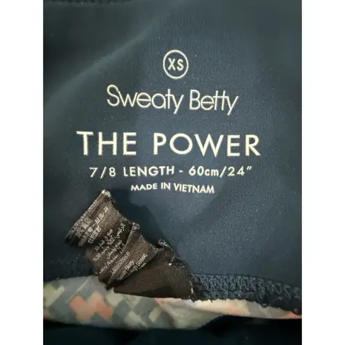 Sweaty Betty Leggings Small The Power 7 / 8 Length Pockets Multicolor Size XS - Image 2