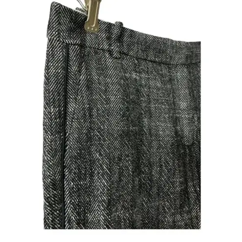 J.Crew  tapered cropped black-and-white‎ pants size 6