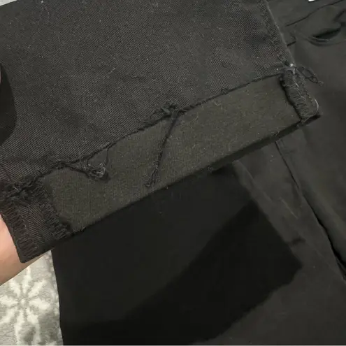 L'Agence Rachel High Rise Slim Straight Jean In Black Noir Size 26