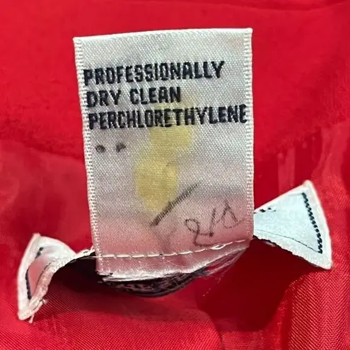 Jennifer Moore Red Blazer Single Button Professional Office Wear Petite Size 14