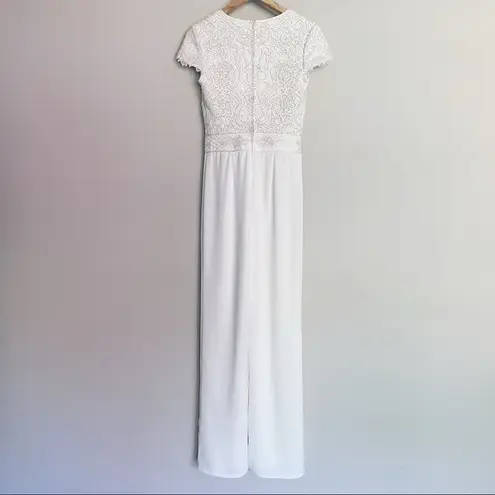 Tadashi Shoji Women’s Bridal Zeina Jumpsuit Ivory 2