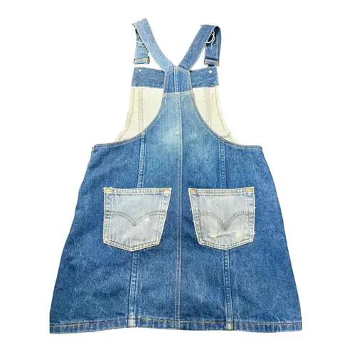 VINTAGE Patchwork Denim Overall Dress Blue Size undefined
