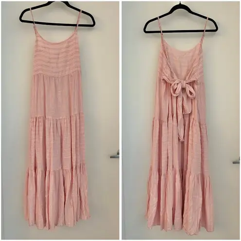 l*space L* Santorini Maxi Dress in Rose Quartz Size XL