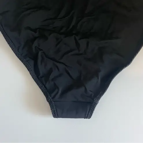 Aerie Twist Cut Out One Piece Swimsuit Black