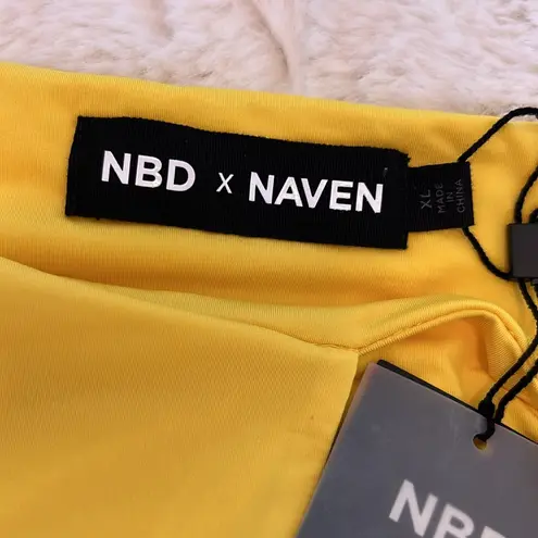 NBD  X Naven Grace Yellow Halter Dress