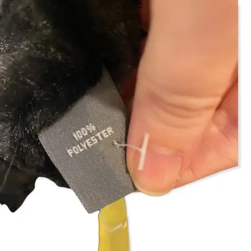 NWT Faux Fur Black Elastic Stretchable Scarf Extremely Soft - Image 3