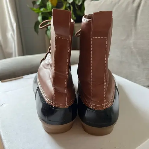 Women's Brown and Black Lace