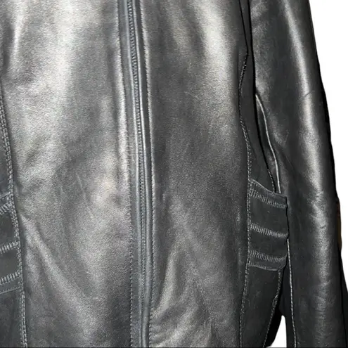 Anne Klein  super soft black leather jacket!