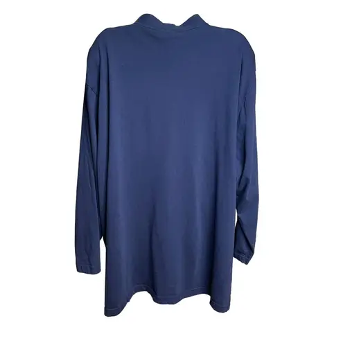 Just My Size Womens Blue Cardigan Sweater Long Sleeve Plus Size 3X u Shoulder Pa