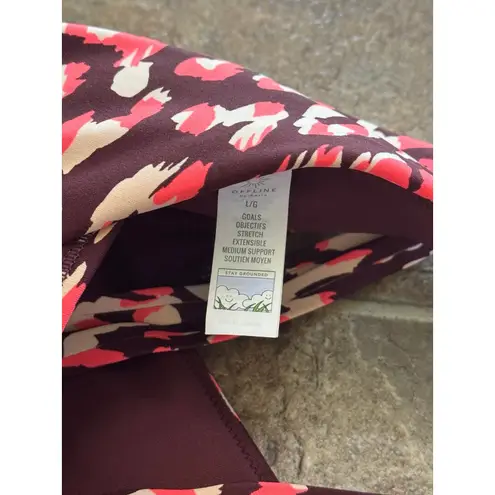 Aerie  Goals Plunge Sports Bra Maplewood Size Large