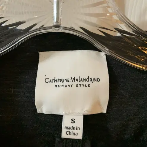 Catherine Malandrino Drak Grey Moto Blazer Jacket size Small