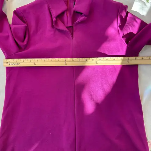 Nina McLemore magenta/purple tunic with 3/4 sleeves size 6 Purple