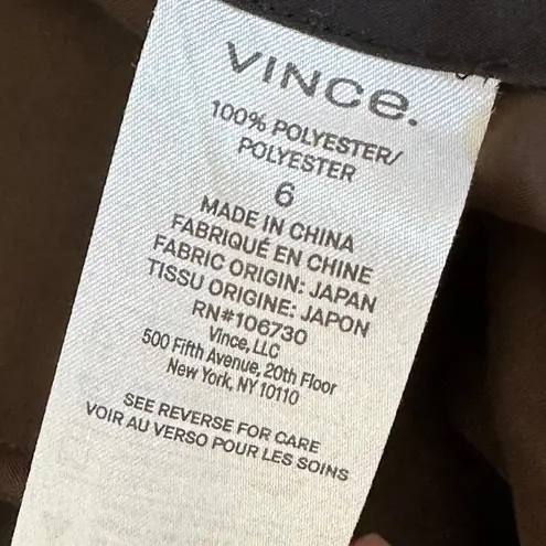 Vince  Olive Green Size 6 Ankle Straight Pants Work Casual Preppy Tailored