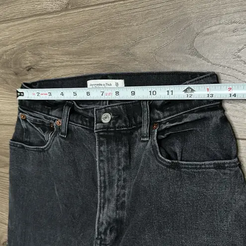Abercrombie & Fitch ‎ 70's Flare Ultra High Rise Black Stretch Jeans Size 26