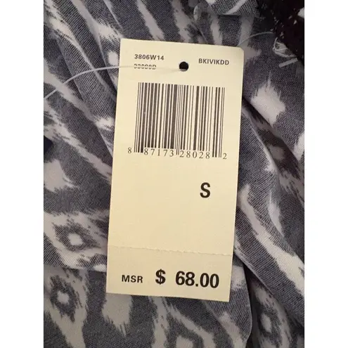 Max edition NWT New Black White Fold Over Pleated Casual Work Skirt S