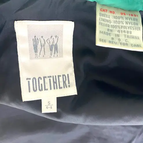 80s TOGETHER Vintage Blue and Purple Colorbock Ski Jacket