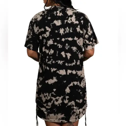 Affliction Women’s AC Moto Flag T-Shirt Mini Dress Size Small