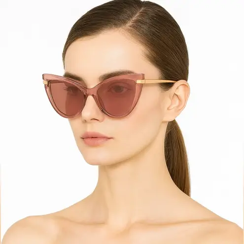 Dolce & Gabbana pink soft cat eye sunglasses
